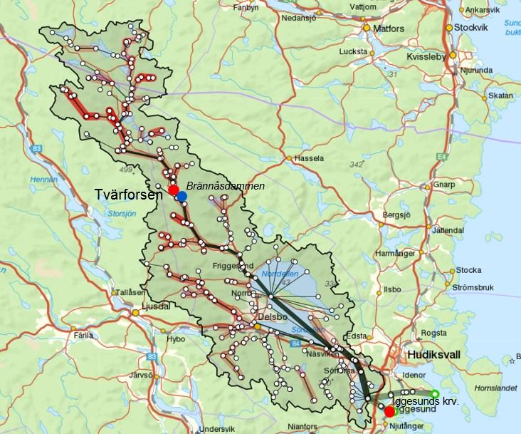 Delångersån och Svågan Denna värdebeskrivning är en del av det underlagsdata som definierar Energimyndighetens förslag på riksintressen för Vattenkraft.