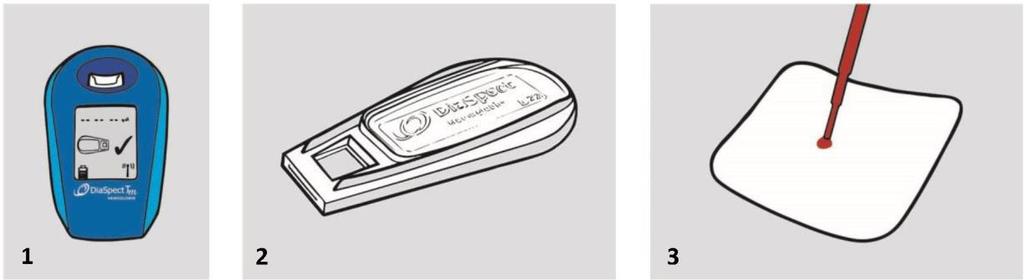 7. Procedur 7.1. Material som behövs 1. DiaSpect T m instrument 2.