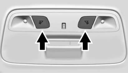 LINK TO DRIVE MODE (KOPPLA TILL KÖRLÄGE) : Ljusfärgen överensstämmer med den färg som används för körläget. Läslampor Det finns läslampor i takkonsolen. Lamporna tänds om en dörr öppnas.