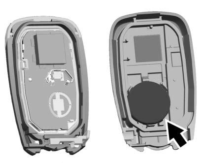 Använd ett CR2032 eller likvärdigt batteri. 5. Snäpp tillbaka batteriluckan på sändaren. Fjärrstart av fordon Om denna funktion är installerad kan du starta motorn när du är utanför bilen.