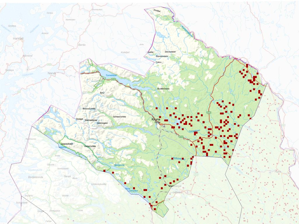 Trots namnet skiljer inte Äbin på skador som orsakats av andra vilda hjortdjur än älg. Resultaten avser förvaltningsområdet som helhet, lokala variationer förekommer inom området.