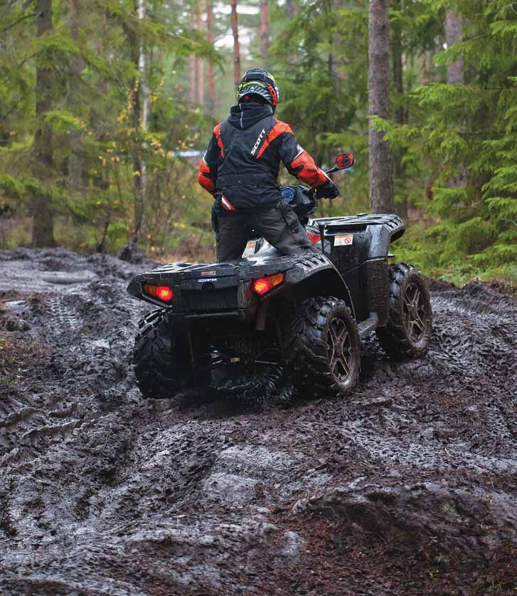 Polaris äkta fyrhjulsdrift sköter allt