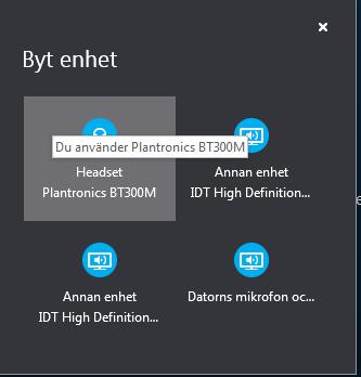 Klicka på ikonen för samtalskontroll. 2 2.