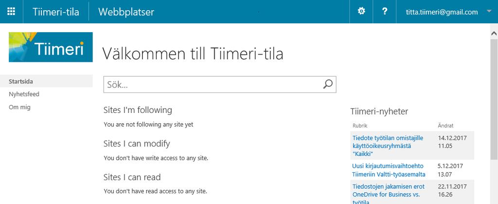 Anvisning 5 (5) Serviceprduktinen / Tiimeri-administratörer 7.11.