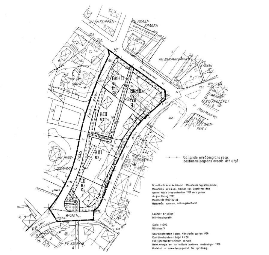 Utdrag från Mönsterås Översiktsplan Del 2 Kusten Gällande detaljplaner Planområdet ingår i Förslag till detaljplan för Mönsterås