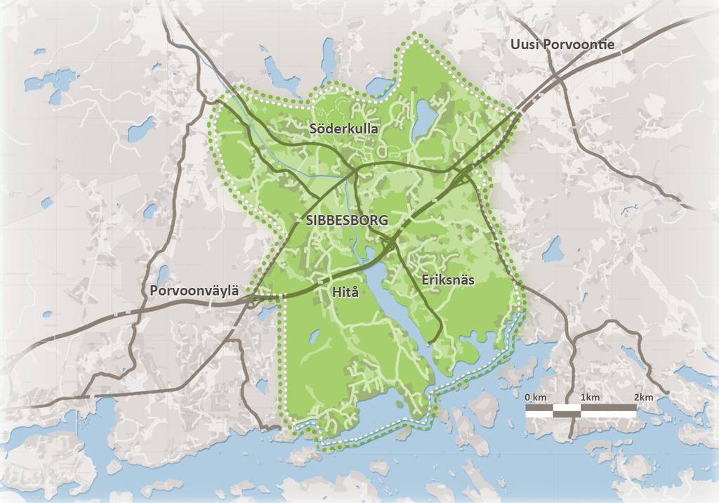 Inledning Sibbesborg är ett storskaligt projekt som dels syftar till att svara på huvudstadsregionens behov av tillväxt och dels ska styra mot ett målinriktat och hållbart sätt för samhällsstrukturen