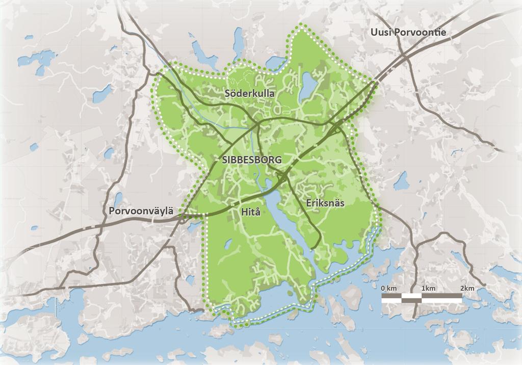 Inledning Sibbesborg är ett storskaligt projekt som dels syftar till att svara på huvudstadsregionens behov av tillväxt och dels ska styra mot ett målinriktat och hållbart sätt för samhällsstrukturen