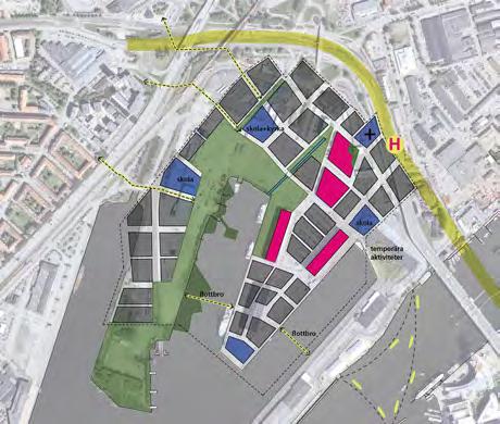 BIDRAR PLANERNA TILL ATT HELA STADEN? Tillgängligheten i gatunätet inom Frihamnen utvecklas betydligt fram till 2027.