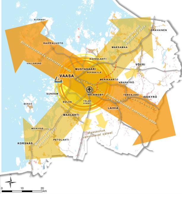 Strukturmodell för Vasaregionen 2040. Vasa generalplan 2030 Vasa generalplan 2030 och grönområdesstruktur 2030 samt utredningsmaterialet i anslutning till dem. Planen godkändes av stadsfullmäktige 13.