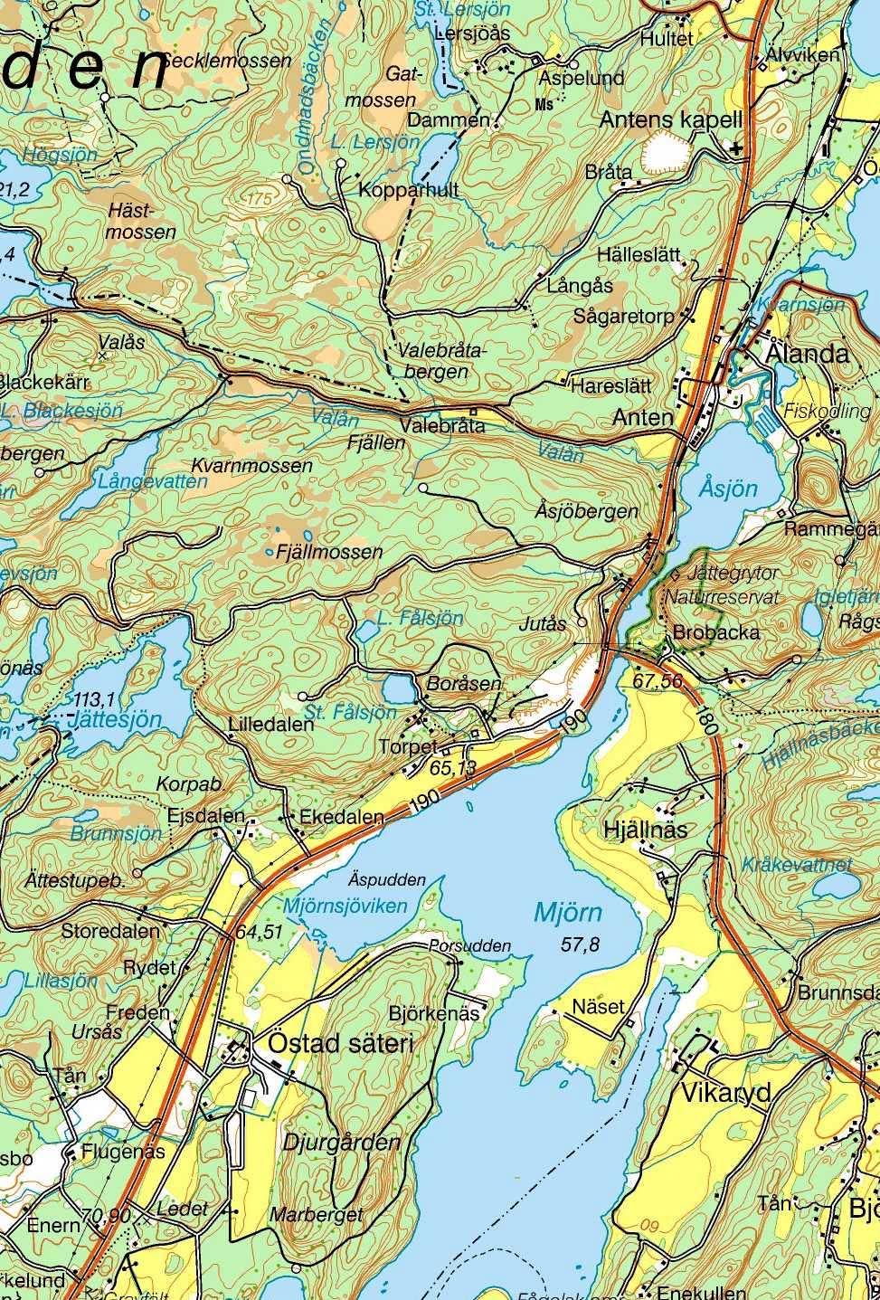 Antens Kapell x x Östads säteri Bakgrundskartor Lantmäteriet, dnr 16-24/188 Figur 1.