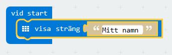 En möjlig lösning kan se ut så här: Du kan följa ditt program i simulatorn innan du laddar upp det på din micro:bit.