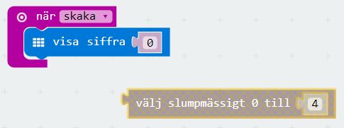 Börja med att gå in på Input och välj när du vill att tärningen ska visas, t.