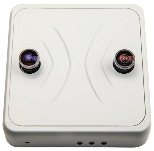 Besöksräknare med videobearbetning V-count 3D Alpha+ med sina stereo seende kameror ger hela 98% noggrannhet när det gäller att räkna besökare.