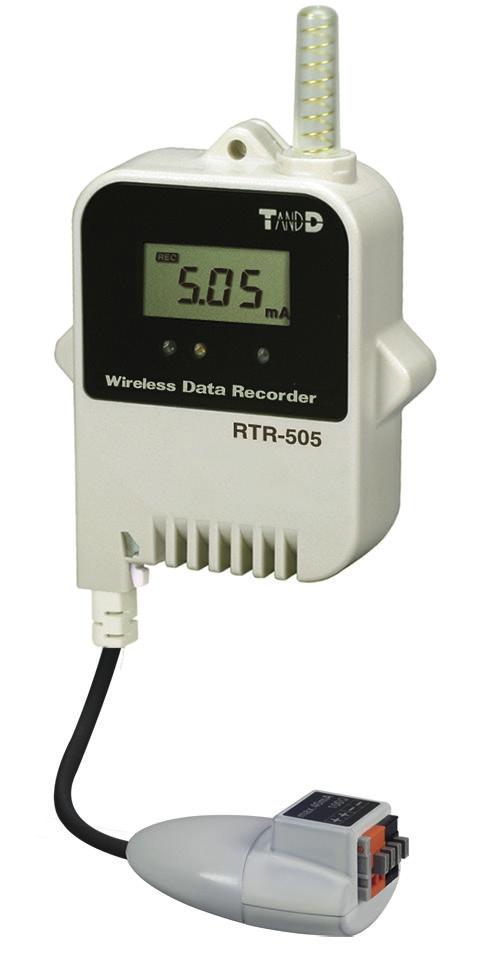 Batterilivslängd ca 1 år. RTR-505 trådlös datalogger. Finns i 5 utföranden som mäter Ström/ Spänning/Temp/Pulser.