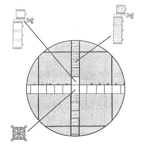 edgestrips = 36,68 m E 13 tiles 4 tiles 13 tiles 13 tiles 4 tiles 13 tiles 26 tiles + 3 rows