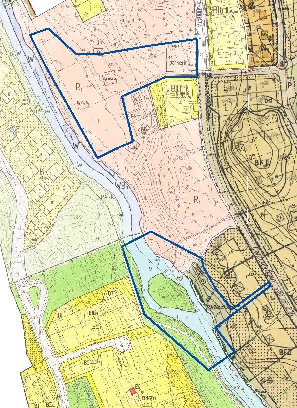planlagd som allmän plats (park), kvartersmark för bostad och hembygdspark. Den del av Ekbacken som ingår i planområdet är planlagd som kvartersmark för hembygdspark. Bild 3.