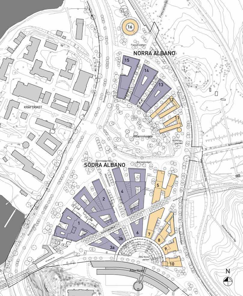 Presentation av planförslagets delprojekt Södra lbano sid 47 Högskola / kademiska Hus Hus 1: SK rkitekter sid 48 Hus 2-4: Christensen & Co /S sid 58 Hus 3ab, 6: runnberg & Forshed rkitektkontor sid