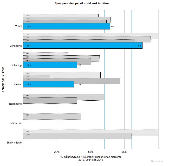 Njurcancer Ur Kvalitetsuppföljning, RCC Sydöst Data senast uppdaterad 2017-03-29 Mycket bra resultat