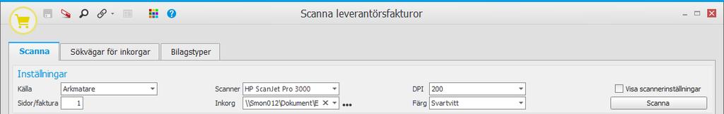 Har du en sådan scanner kan du ställa in i scannern att så att filerna sparas i den mapp som du ställer in som inkorg nedan.