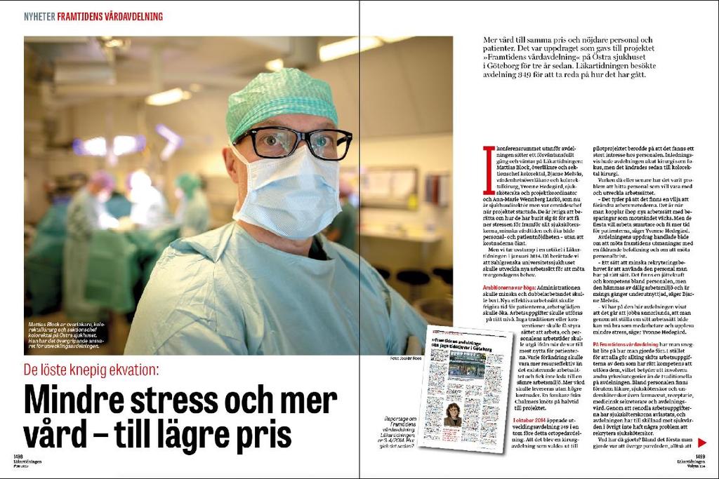 På framtidens vårdavdelning har man sneglat lite på hur man gjorde förr.