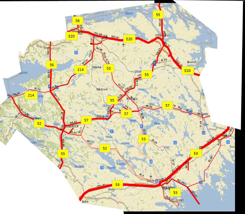 Figur 13: Samgods flödeskarta för