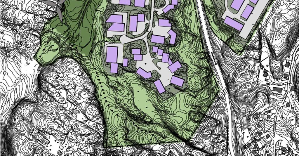 Tomter för de föreslagna verksamheterna uppgår till totalt cirka 12,4 ha, vilket är ungefär 42 % av planens totala yta (3). 2.