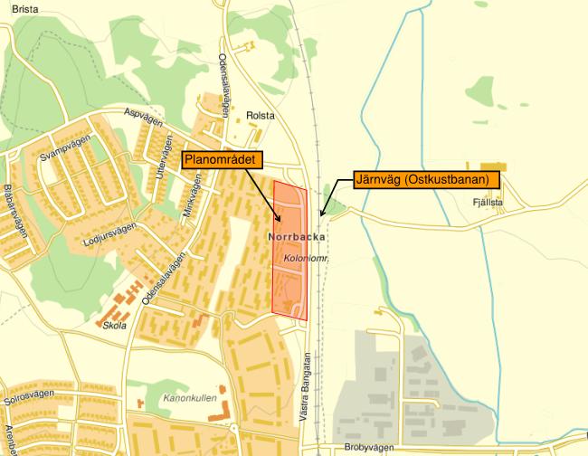 1 INLEDNING Briab Brand & Riskingenjörerna har fått i uppdrag av Bjerking att för ett planområde omfattande fastigheterna Norrbacka 1:32-1:36 i Sigtuna utreda planerad bebyggelses lämplighet enligt