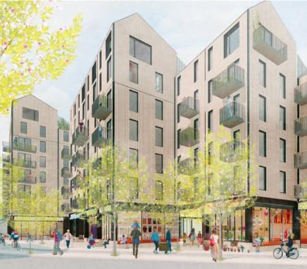 Folkhem trä AB Förslaget innehåller nybyggnation av 155 bostäder med bostadsrätt i flerbostadshus.