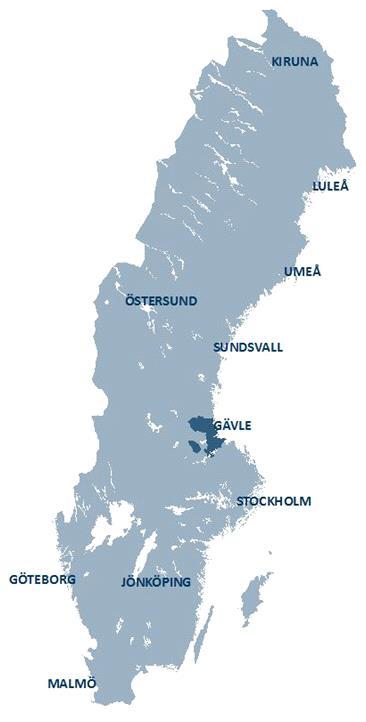 Gästrike Vatten AB Bildades 1 maj 2008 VA-samverkan över kommungränserna Erfarenhet och kompetens för fyra kommuner Ansvarar för drift och utveckling av de allmänna vatten- och avloppsanläggningarna