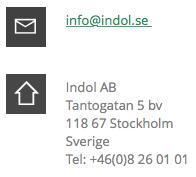 Tack för att du valde Indol!