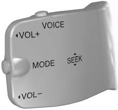 Telefon TELEFONREGLAGE Fjärröppnare Röstknapp (VOICE) och funktionsknapp (MODE) 1 ANM.: Du kan gå ur telefonmenyn genom att trycka på någon av knapparna CD, AM/FM eller AUX.