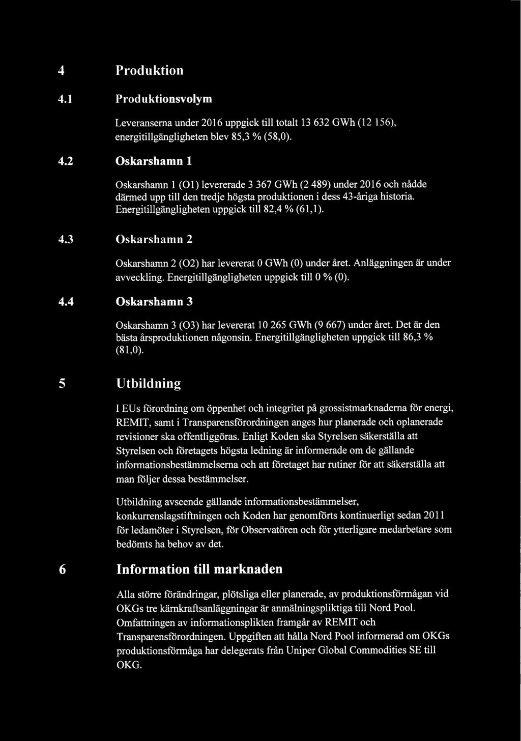 Det ar den Basta arsproduktionen nagonsin. Energitillgangligheten uppgick ti1186,3 (81,0).