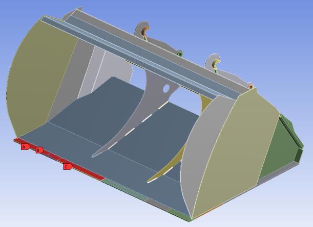 Figur 12. Isgrus. Tiltkraften till vänster och gruslasten till höger. 2.5 2D-modell För att validera beräknade spänningsvärden från 3D-modellen skapades även en 2D-modell.