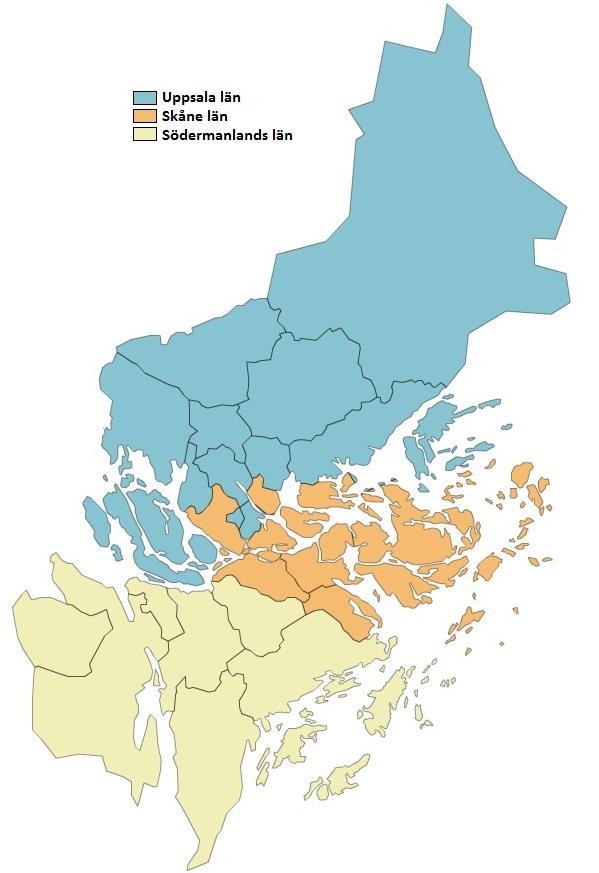 För kommunerna i den norra delen av Stockholms län så gick de flesta flyttningarna till eller från Uppsala län. I de södra länsdelarna gick de flesta flyttningarna till eller från Södermanlands län.