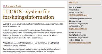 Inmatning öppnas i februari Samtidigt stänger inmatning för LUP