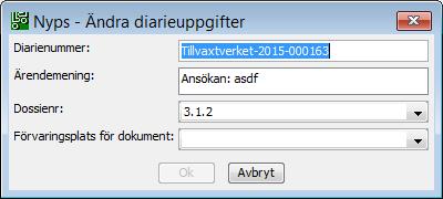 Ändring av