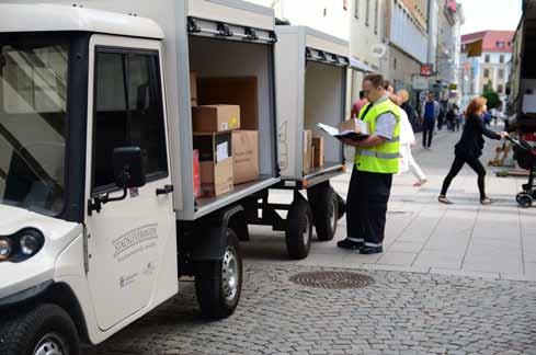 Exempel på detta är fler gångfartsområden, lokala trafikföreskrifter och tidsfönster för varudistribution, respektive nya koncept som Stadsleveransen.
