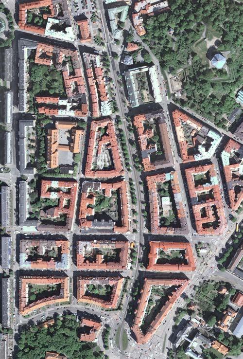 BEBYGGELSE Stadsmässigt blandad innerstad En hög täthet är en viktig förutsättning för ett attraktivt och varierat innehåll i bebyggelsen och dess bottenvåningar.