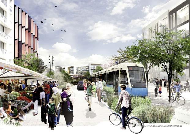 BEBYGGELSE Alléstaden Delområdet karaktäriseras av en tät kvartersbebyggelse som koncentrerar människor till stadsrummen.