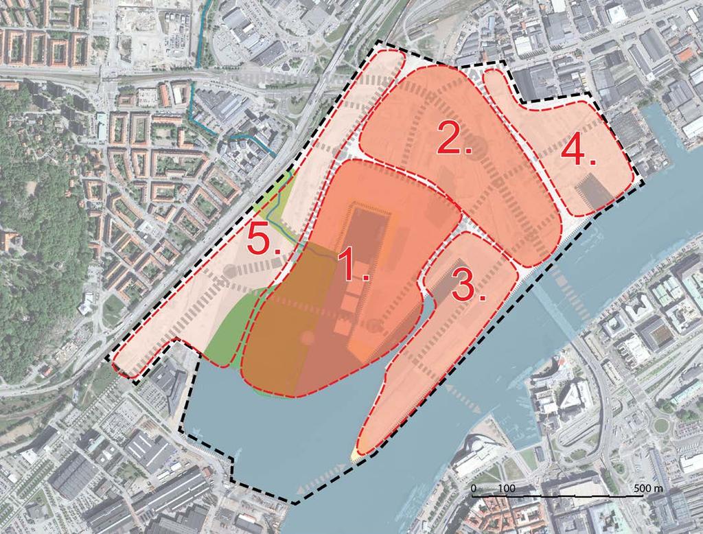 GENOMFÖRANDE Lindholmsallén Fortsatt utbyggnadsordning innebär att nya delar läggs till i direkt anslutning till de redan byggda. I vilken ordning detta sker är inte av avgörande betydelse.