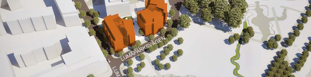 Ett trapphus i vardera huskropp servar 7 respektive 6 lägenheter per våningsplan vilket borgar för god fastighetsekonomi.