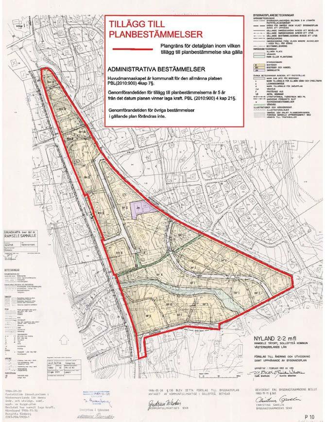Ändring av byggnadsplan för Nyland 2:2, m fl, Ramsele