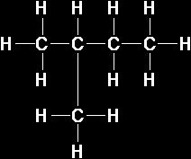 Molekylernas geometriska form har också betydelse 2-metylbutan (isopentan) Pentan (normalpentan)