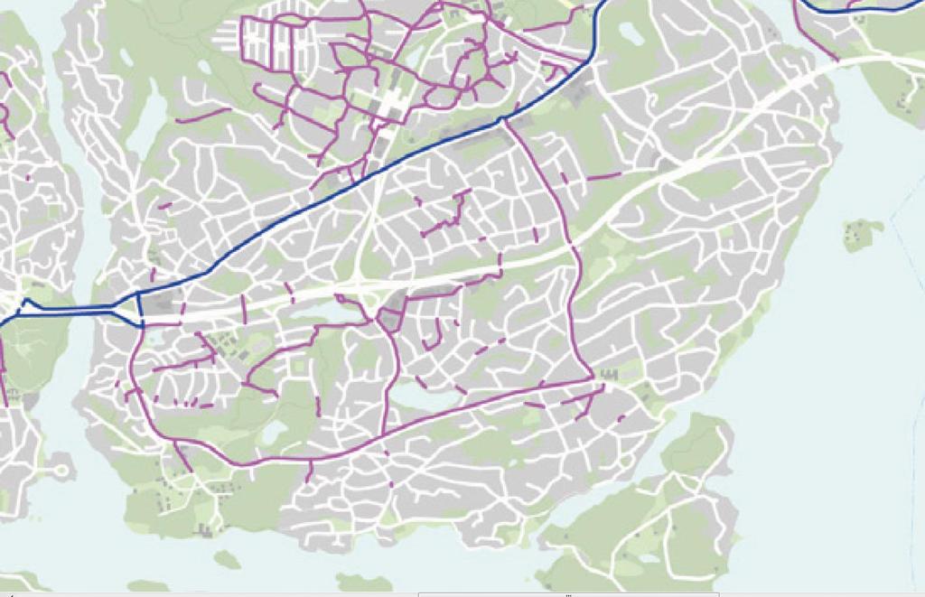 repo001.docx 2012-03-29 3.4 Förutsättningar för cykel Idag finns cykelbana längs Sockenvägen och Boovägen som ansluter till Gamla Värmdövägen.