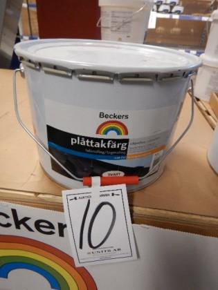 00 kr exkl moms Beckers plåttakfärg