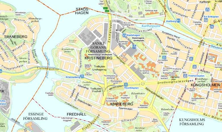 SID 2 (9) Utlåtande Planområdet ligger intill Kristinebergs tunnelbanestation
