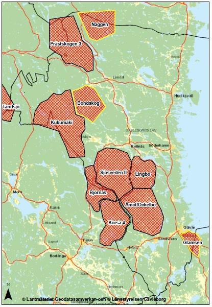 Resultat från varginventeringen Revir Gävleborg berördes av tio vargrevir vintern 2014/2015. Fyra revir är helt länsegna och sex revir delas med andra län. I sju revir har föryngring 2014 bekräftats.
