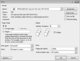 För Mac OS X-miljöer Följande exempel förklarar hur du skriver ut ett dokument från standardtillbehörsprogrammet "TextEdit" i Mac OS X.