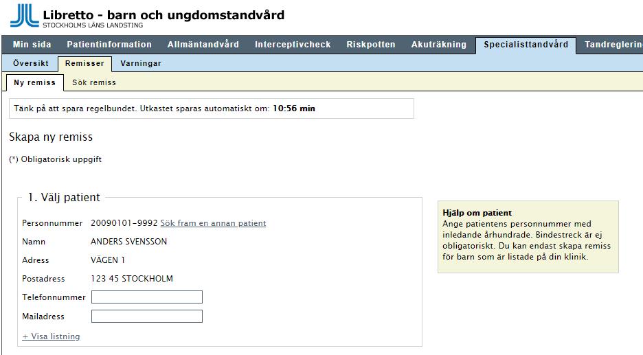 Ersättning för specialisttandvård av Tandvårdsenheten Den nya auktorisationsmodellen för specialisttandvård för barn och ungdomar innebär att auktoriserade specialistvårdgivare får ersättning för den