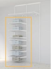 ÖVRIGT Extra garderobsinredning Placering av spotlights i tak Uteplats G G Sov 14,1m² Sov 10,6m² Förråd 5,0m² Vardagsrum 24,5m² Sov 14,1m² Sov 10,6m² Fönste Hus 2 Inredning i skjutdörrsgarderob med 2